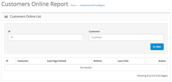 Customers Online Report