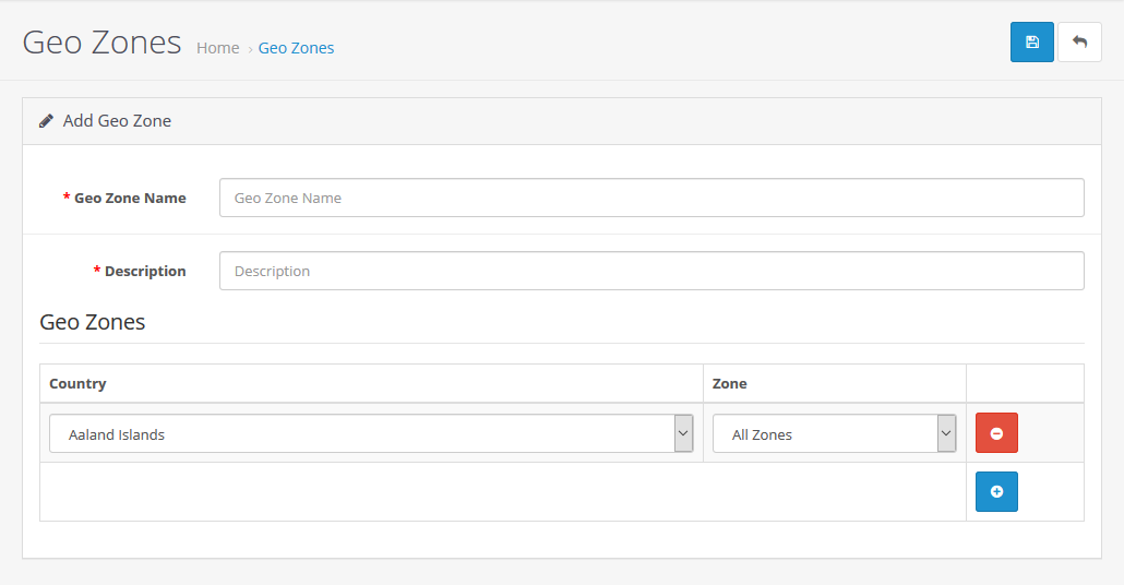 Geo Zones - Info